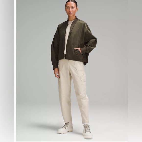 Lululemon Lightweight Hem-Cinch Bomber Jacket new . Nomad - Picture 7 of 16